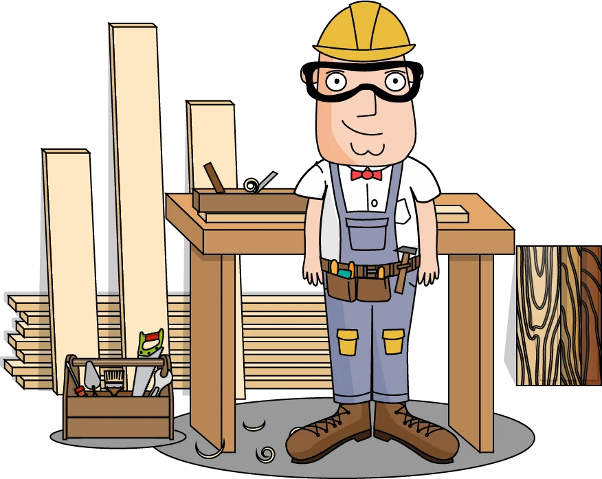 Billy alongside Carpenters professionals