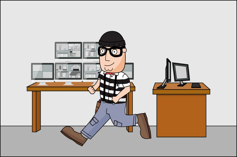 Billy alongside Home Security professionals