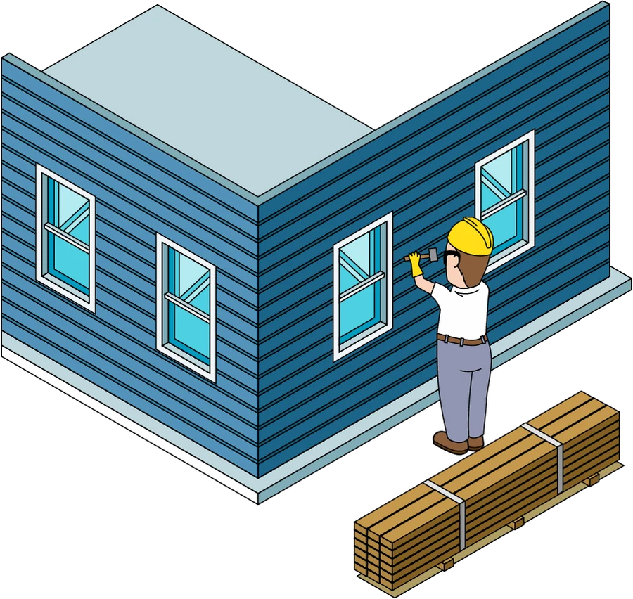 Billy alongside Siding professionals